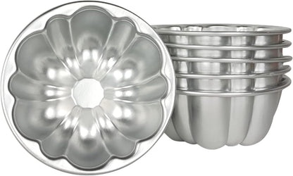Weilan Cup Cake Molds Aluminum Molds for Jello Pudding Pan Cupcake Muffin Cups Cake Tartlets Nonstick for Steaming and Baking