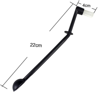 Coffee Machine Brush Cleaner Nylon Espresso Machine Brush Grinder Brush Coffee Cleaning Tool with Spoon (Pack of 2)