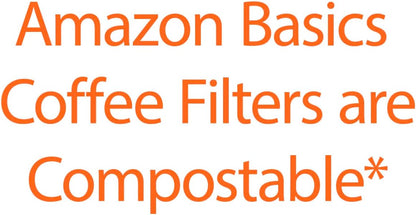 Amazon Basics Number 4 Cone Coffee Filters for 8-12 Cup Coffee Makers, White, 100 Count