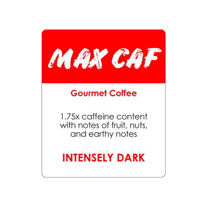 Donut Café Max Caf - Bold & Powerful High Caffeine Intensely Dark Roast Coffee Pods – For Keurig K Cup Brewers – Certified Non-GMO, Gluten-Free, Kosher – 1.5X Caffeine – 80 Count