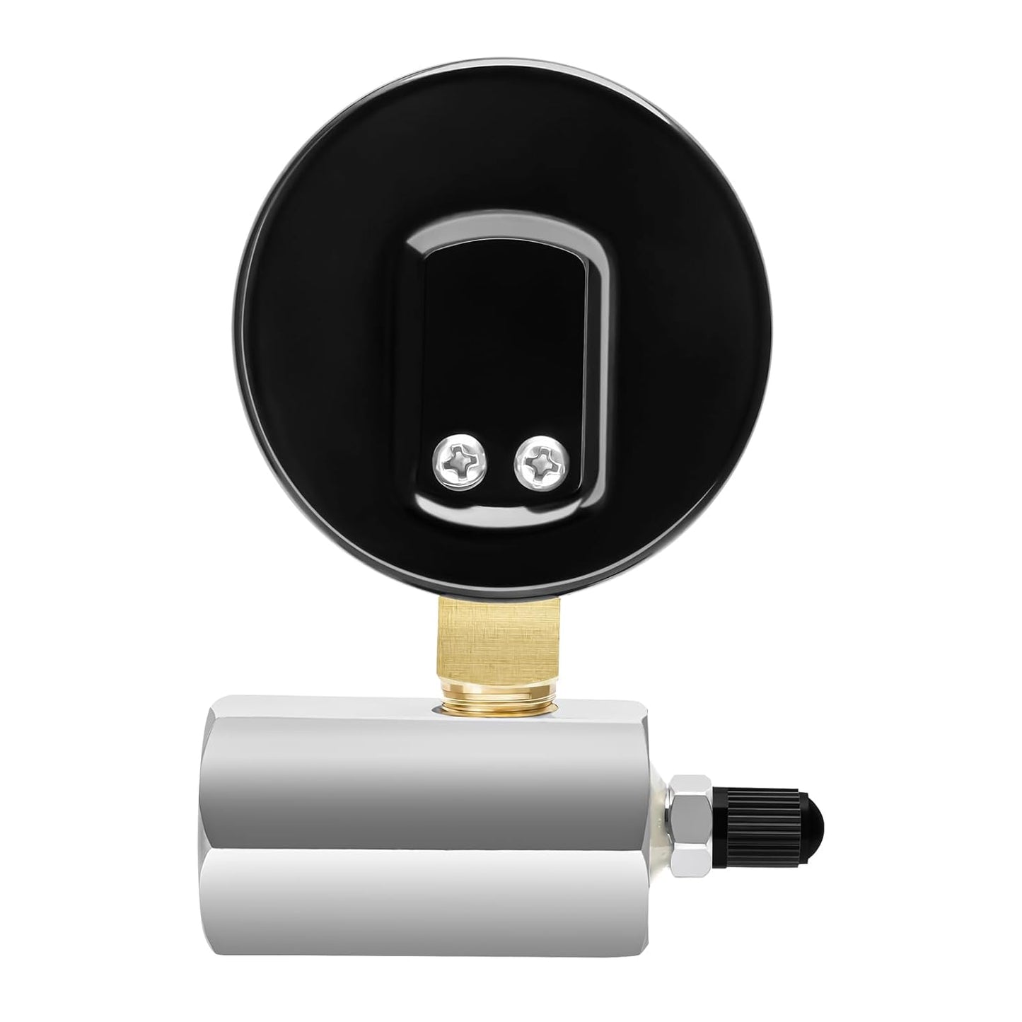 MEASUREMAN Diaphragm Type Capsule Low Pressure Gauge with Valve，3/4" FNPT Connection， 2-1/2" Dial, Adjustable, 0-5Psi