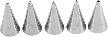 Cake Decorating Set, 7 Pieces Stainless Steel Icing Piping Nozzles Tips Kit - Christmas Holiday Birthday Anniversary Wedding Cupcakes Cakes Cookies Dessert Candy Pastry DIY Making Tools #6