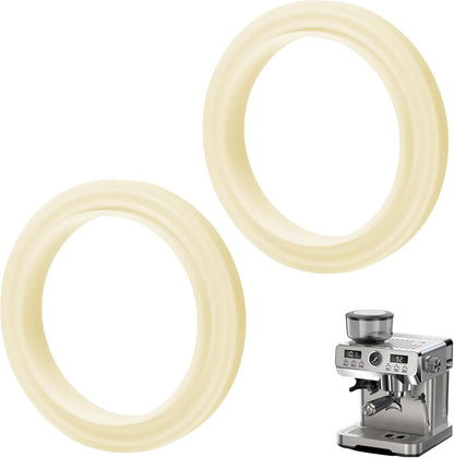 2 Pcs 2.1in/54mm Silicone Steam Ring,Replacement Gasket Seal Ring,Compatible with Breville Espresso Machine Parts Accessories 878/870/860/840/810/500/450/Sage500/870/875/880/810/878