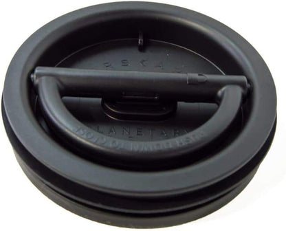 AirScape Planetary Design Stainless Steel Coffee Canister | Food Storage Container | US Patented Inner Plunger Lid REMOVES Excess Oxygen | Don't Buy airtight, Buy AIR-Less | (Medium, Matte Black)