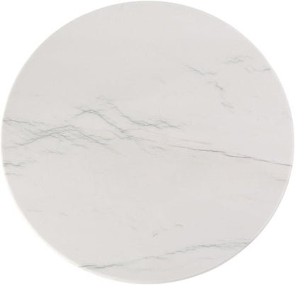 Koville Natural White Marble Cutting Board, 16 Inch Marble Cutting Boards for Kitchen Countertop, Stone Cheese Boards Pastry Boards for Baking, Charcuterie, Trivet, Round Serving Slab for Counter