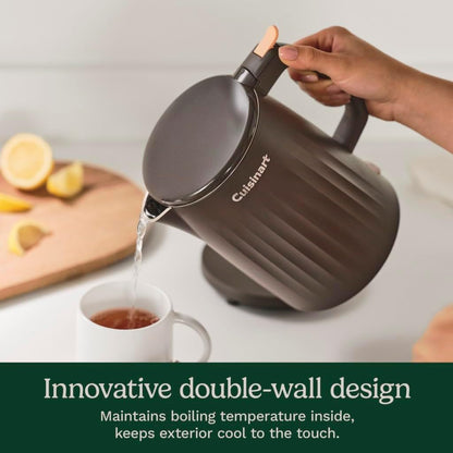 Cuisinart Soho 1 Liter Double Wall Electric Kettle, Black