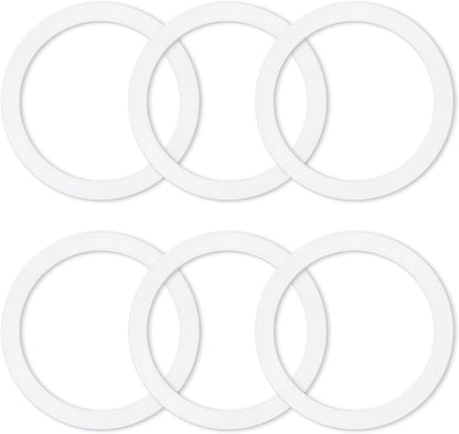 6 Pcs Gasket Seal Rings for Bialetti Moka Express Dama 9 Cups - Spare Food Grade Silicone Sealing Rings for Aluminium Stovetop Coffee Maker Pots