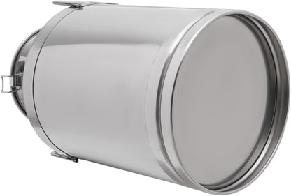 Stainless Steel Milk Bucket With Faucet, Large Liquid Container Storage,Stainless Steel Milk Can With Sealing Lid and Carry Handle,for Wine(60L/15.9 Gal,w/Faucet)