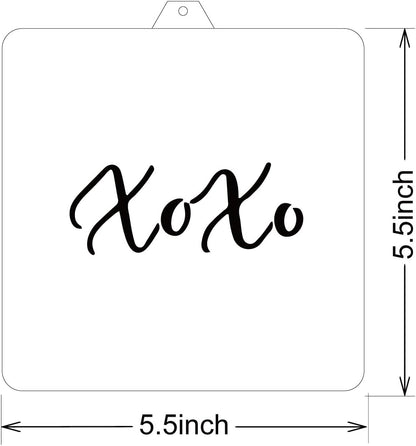 XOXO Cookie Cutter and Stencil SET Cutter and Stencil Set Bundle cookie stencil and cutter kit pyo cookie cutter cookie (XOXO)