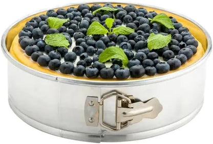 Soro Essentials- 9'' x 3'' Deep Aluminum Round Spring Form Pan- Leak Proof Cheesecake Pan Spring Form Pans with Removable Bottom and Quick Release Latch for Baking Cheesecake Cakes