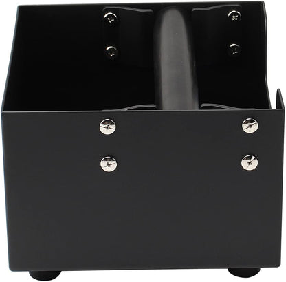 DIBTSA Espresso Knock Box, Stainless Steel Coffee Grind Knock Box Ground Waste Bin Container with Rubber Knocking Bar for Coffee Maker Machine