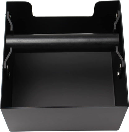 DIBTSA Espresso Knock Box, Stainless Steel Coffee Grind Knock Box Ground Waste Bin Container with Rubber Knocking Bar for Coffee Maker Machine