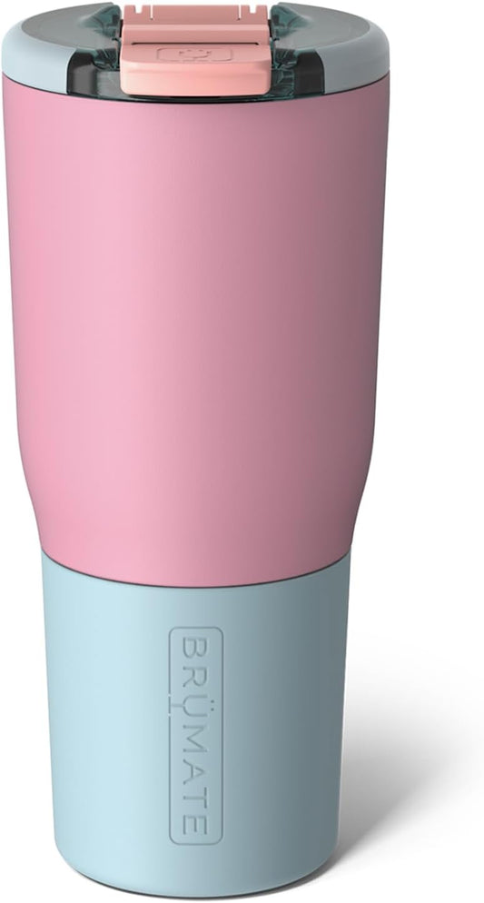 BrüMate Nav 25oz 100% Leak Proof Insulated Travel Tumbler with Magnetic BevLock™ Lid - Double Wall Cup-Holder Friendly Stainless Steel Mug (Eclipse)
