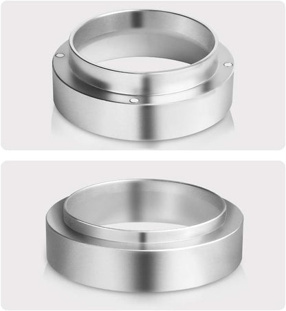 Aluminum Espresso Coffee Dosing Funnel Dosing Ring Funnel Replacement for 53mm Portafilters Espresso Machine Espresso Hand Tampers Accessories (53mm)