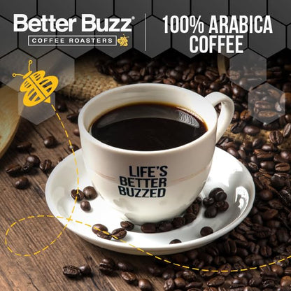 Better Buzz Life Blend (Buzz Life) Whole Bean Coffee Medium Roast, 12 Ounce (Pack of 1), Small Batch Roasted Arabica Coffee Beans, Dark Chocolate Notes