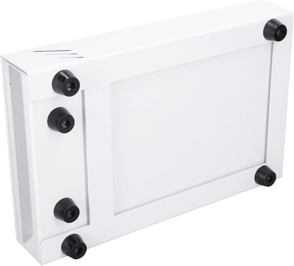 Coffee Knock Box, Thick Stainless Steel Plate Coffee Ground Knock Container Detachable Drawer Type Coffee Powder Box Non Slip Feet Design Knock Box Drawer (White)
