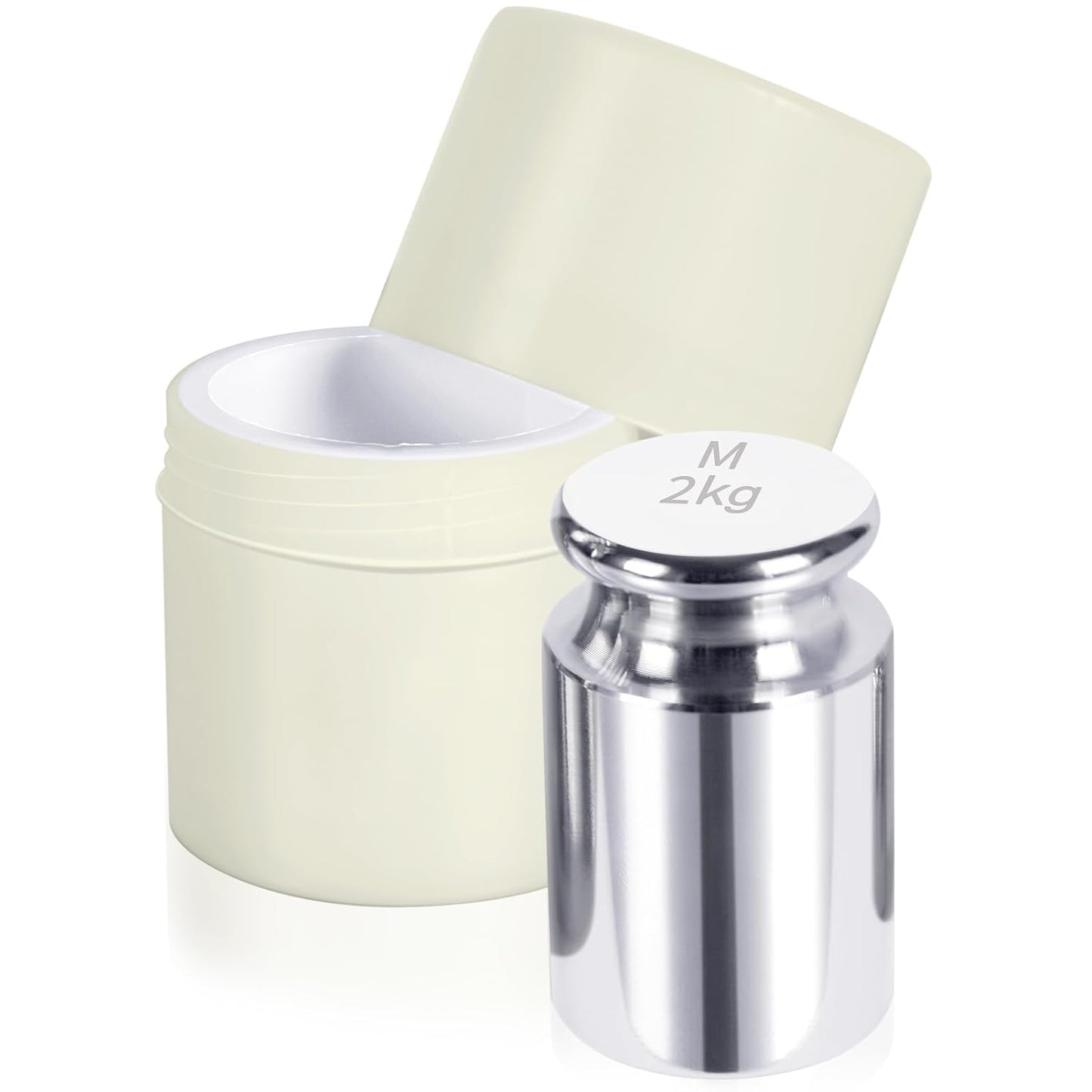 QP 2000g Calibration Weights, OIML Class M1 High Precision Gram Weights, Stainless Steel Scale Calibration Weight for Digital Scale, Balance Scale, Chrome Finish Scale Weights with Storage Case