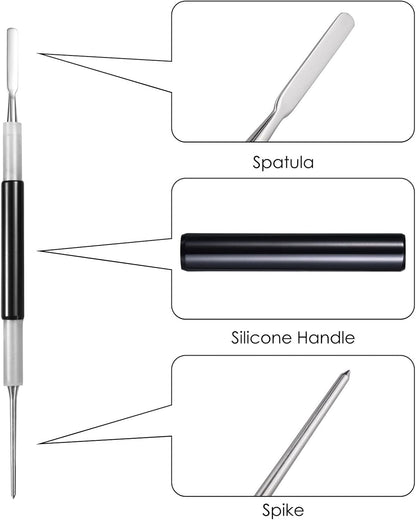 Latte Art Set (3 Tools) for Latte Art, Cappuccino and Espresso, SANTOW Espresso Latte Art Tools, Spoon & Lance, Spatula & Spike and Knob & Hook Decorating Pen Set 3 Pieces