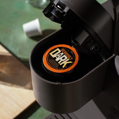 Fresh Roasted Coffee, Seriously Dark Artisan Blend, Dark Roast, 96 Pods for K Cup Brewers