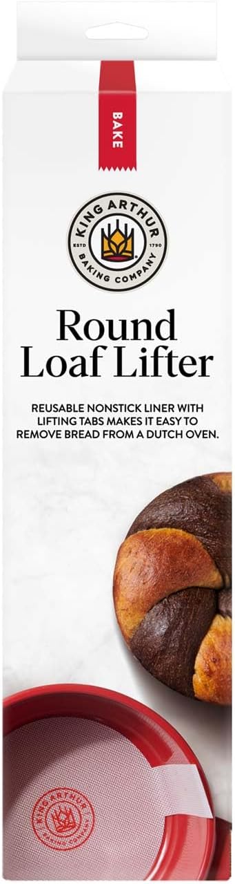 King Arthur Baking Company Round Loaf Lifter for Dutch Ovens, Reusable Nonstick European-Grade Silicone