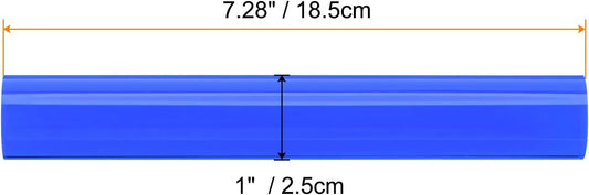 HARFINGTON Acrylic Clay Roller 7.28 Inch x 1 Inch Solid Non-Stick Plastic Round Tube Roller Polymer Clay Rod Fondant Rolling Pin for Shaping, Sculpting, Modeling DIY Crafts, Blue