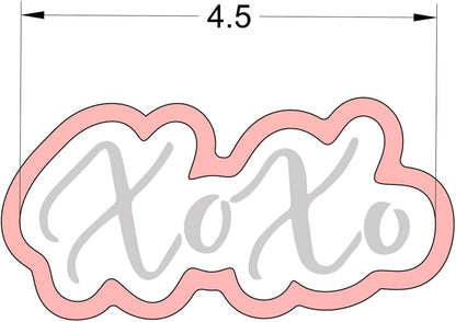 XOXO Cookie Cutter and Stencil SET Cutter and Stencil Set Bundle cookie stencil and cutter kit pyo cookie cutter cookie (XOXO)
