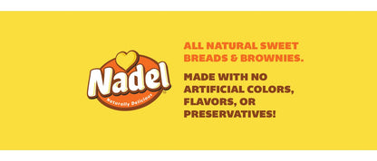 Nadel - NATURALLY DELICIOUS APPLE SPICE CAKE SLICES (8 Pack) Sweet Breads & Cakes, Back to School lunch snack, breakfast bar