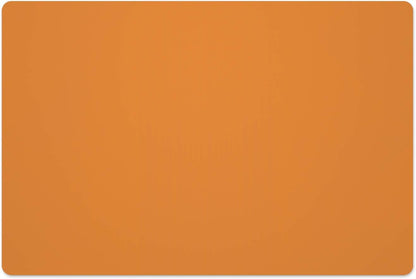 Silicone Placemats, Food-Grade Non-Slip Waterproof, Dining, Stain Resistant, Countertop Protector, Kitchen Counter Mat, Heat Resistant, Baking mat Dishwasher Safe (23.6"×15.7"-1pack, Orange)