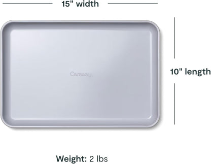 Caraway Non-Stick Ceramic Baking Sheet - Naturally Slick Ceramic Coating - Non-Toxic, PTFE & PFOA Free - Perfect for Baking, Roasting, and More - Medium (15" x 10") - Marigold