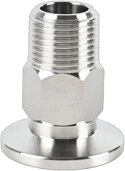 SS304 KF16 NPT Male Adaptor thread 3/8" NW16 KF Male coupling ISO-KF16 X NPT 3/8"