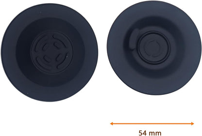 2 PCS 54mm Backflush Cleaning Disc for Breville Espresso Machine,silicone Disc for Breville Espresso Machine Part 878/870/860/880/810/840/450/500,Gray