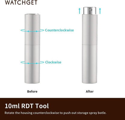 watchget Coffee Bean Dosing Cup & Static Reduction Spray Bottle Kit for Espresso Bar, Ceramic Single Dose Tray for Brewing/Tea, Barista Accessories Set, White