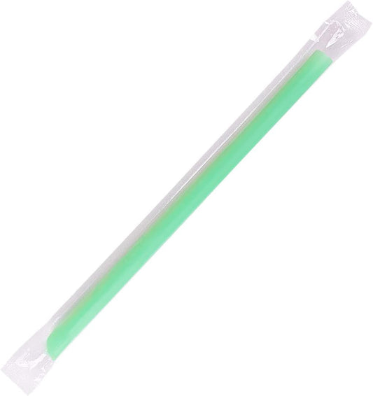 Karat [1,600 ct] 9" Boba Straws (10mm Diameter), Individually Wrapped, Assorted Solid Colors (C9060s)