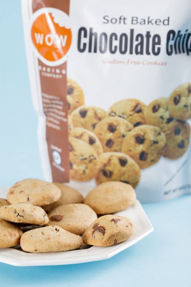 WOW Baking Company Gluten-Free Cookies, Chocolate Chip, 8 Ounce (Pack of 6)