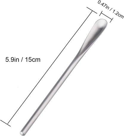 IMEEA Coffee Stirrers Demitasse Espresso Spoons SUS304 Stainless Steel Coffee Stir Sticks 5.9-Inch Tea Spoon, Set of 4