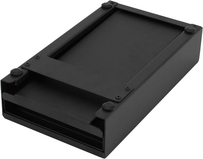 Espresso Knock Box Drawer, Stainless Steel Coffee Grounds Container with Removable Rubber Knock Bar and Non-slip Base, Mini 9.29 x 5.43 x 2.08 inches (Black)