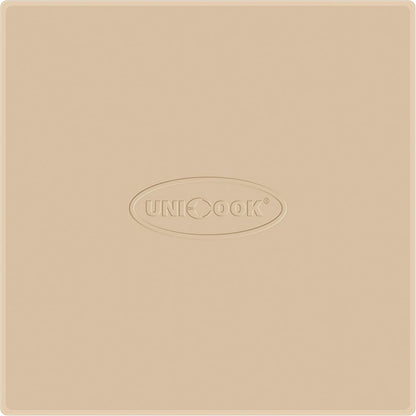 Unicook Pizza Stone for Oven and BBQ Grill, 13 Inch Square Baking Stone for Bread, Cordierite Thermal Shock Resistant Pizza Making Accessory for Oven and Grill, Including Dough Scraper