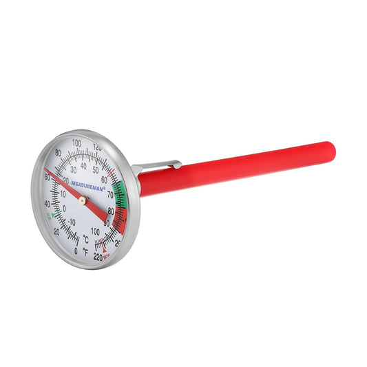 MEASUREMAN Instand Read 2” Dial 0~220℉/℃,Milk Thermometer,Milk Foam,Coffee Drinks Thermometer(2Pack)