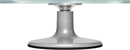 Uten Glass Cake Turntable for Decorating, 12 Inch Rotating Cake Stand, Large Revolving Cake Spinner Stand for Birthday, Party, Wedding Cake Baking Supplies Tools