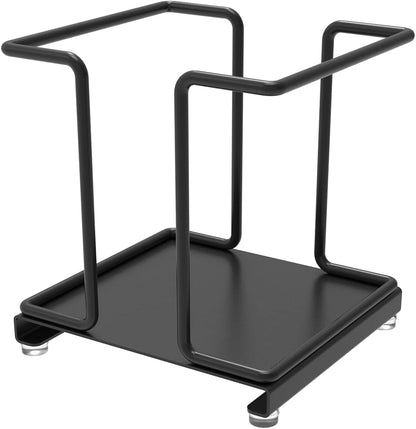 Metal Bathroom Cup Dispenser, Disposable Paper Bathroom Cup Holder, Countertop Cup Storage Organizer for Home Office (Black)