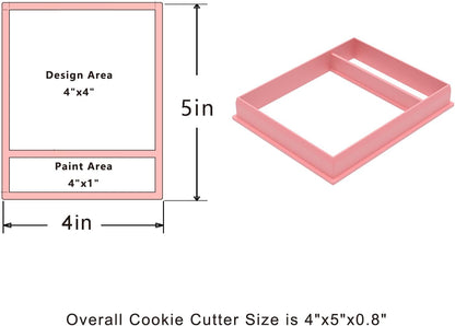 PYO Cookie cutter and stencil set starter kit Baking stencils and cutters bundle DIY bakery decorating kit Paint Your Own Cookie cutter with stencils Icing stencil and cookie cutter combo(PYO Set)