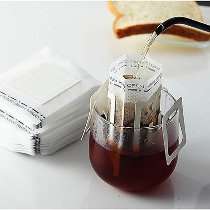Coffee Filter Bag，Coffee Tea Bag，Drip Bag Coffee ，Suitable for Single Cup, Office, and Outdoor Use With Ease (50)