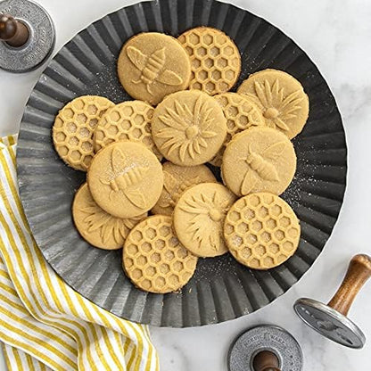 Nordic Ware 01250 Honeybee Cast Cookie Stamps
