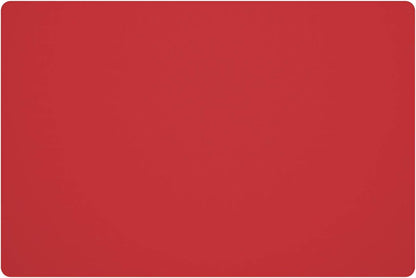 Silicone Placemats, Food-Grade Non-Slip Waterproof, Dining, Stain Resistant, Countertop Protector, Kitchen Counter Mat, Heat Resistant, Baking mat Dishwasher Safe (23.6"×15.7"-1pack, Red)