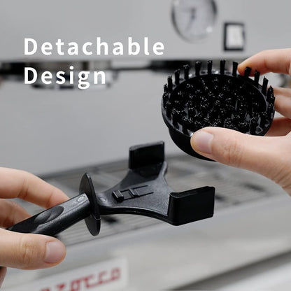 Espresso Coffee Machine Cleaning Brush Espresso Group Head Brush Detachable Nylon Bristles Espresso Machine Cleaning Bristle for 58mm Grouphead