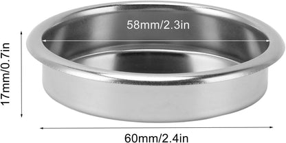 58 mm Blind Filter, Stainless Steel Backflush Inser, Back Flush Blind Filter Basket for Gaggia Classic and Espresso Machines Espresso Cleaning Disc