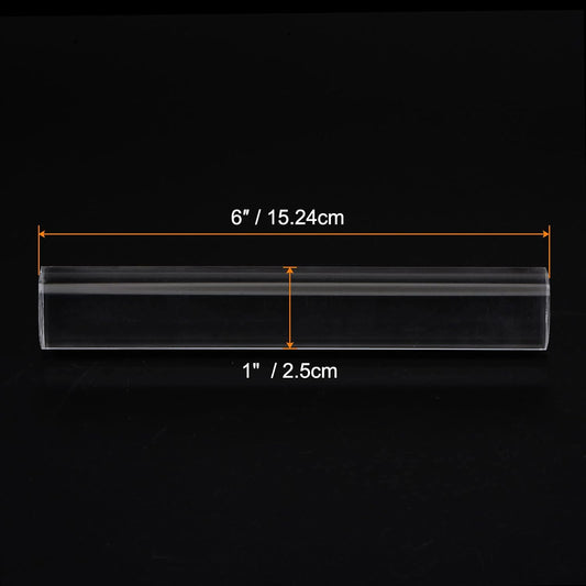 HARFINGTON Acrylic Clay Roller 6 Inch x 1 Inch Solid Non-Stick Plastic Round Tube Roller Polymer Clay Rod Fondant Rolling Pin for Shaping, Sculpting, Modeling DIY Crafts, Transparent