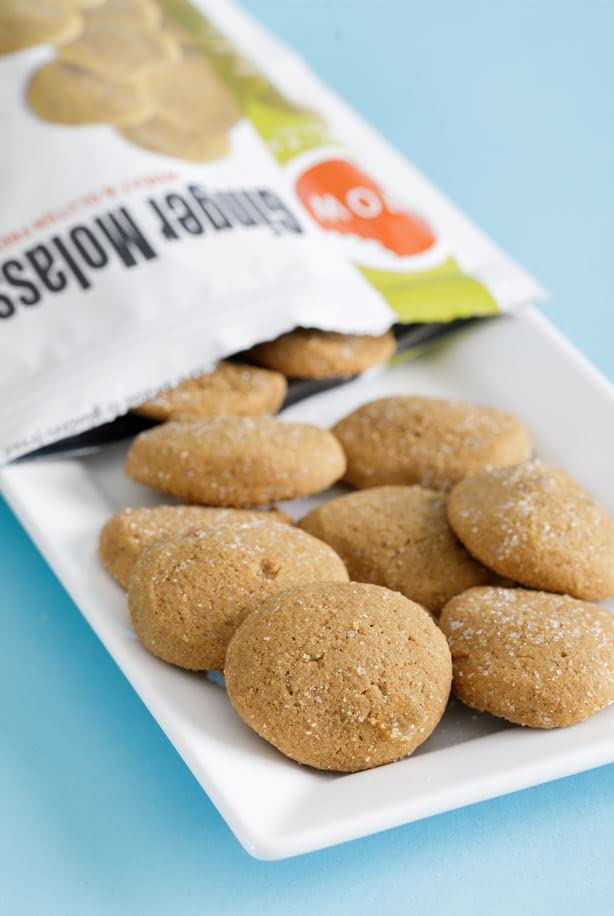 WOW Baking Company Gluten-Free Cookies, Ginger Molasses, 8 Ounce (Pack of 6)