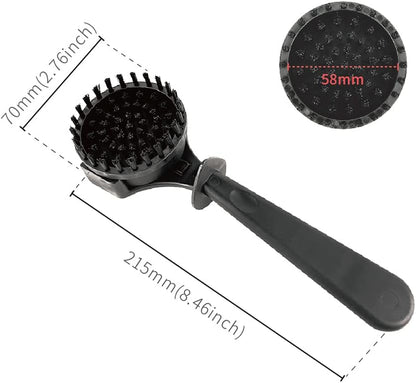 Espresso Coffee Machine Cleaning Brush Espresso Group Head Brush Detachable Nylon Bristles Espresso Machine Cleaning Bristle for 58mm Grouphead
