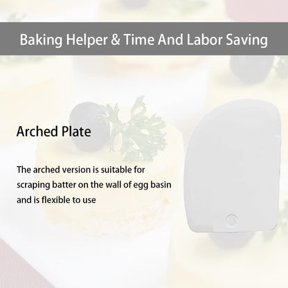 Plastic Scraper Tool Set,Bread Dough Scraper Dough Cutter,Flexible Plastic Bench Scraper For Baking,12Pcs Cake Scraper Smoother(White).